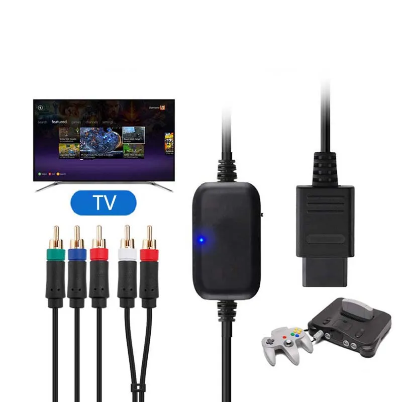 High Quality 1.8M AV cable for N64/NGC/SNES/SFC Cables TV Video Component Cable Cord Lead Wire Games Accessories