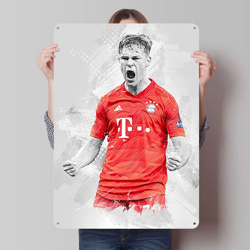 Joshua Kimmich Metal Poster Customized Wall Art Retro Vintage Metal Tin Signs for Office Decoration Gaming Room Ornaments House
