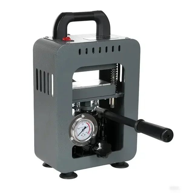 High Pressure Dual Heating Plates Manual Hydraulic Press Machine 8 Ton