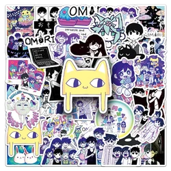 10/30/50pcs Cute Omori Stickers Graffiti Game Cartoon Decal DIY Motorcycle Laptop Stationery Waterproof Decoration Decals Toy