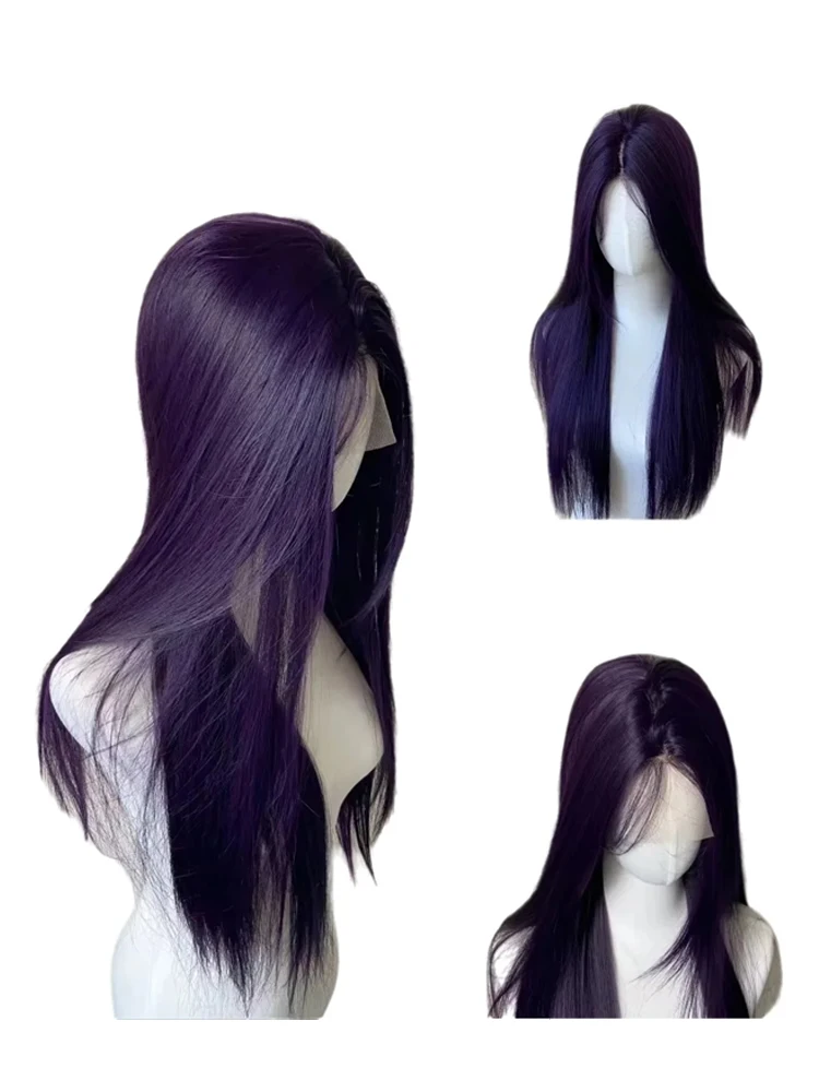 

Женская повседневная интернет-знаменитость с натуральными длинными прямыми волосами, разделенной фигурой, восемью челками, милым париком, париком из синтетического волокна