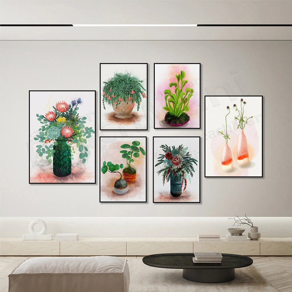 Australian native bouquet, Venus flytrap, succulents, succulents, potted plant heads, spring floral plants - Exotic Plants Poste