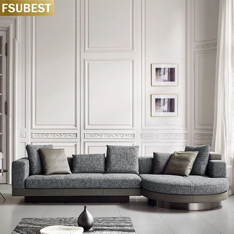 FSUBEST Connery Sofa Fabric Corner Sofa Sofa Divani Kanepe Bankstel Mueble Meble De Salon Maison Furniture Living Room