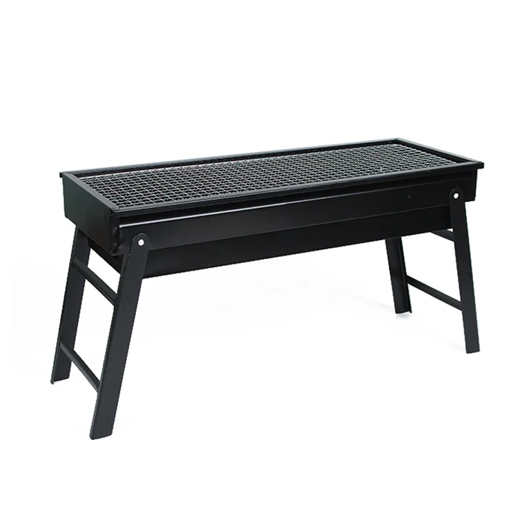 Outdoor BBQ Grills, Folding Portable Wood and Carbon Barbecue, Charcoal Stove for Cooking Carbon Meat Grills