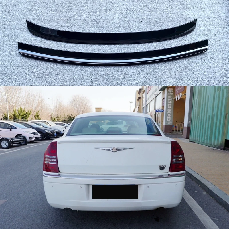 For Chrysler 300C 2005 To 2010 ABS Rear Wing Spoiler Roof Spoiler Glossy Black Car Accessories Body Kit Spoiler