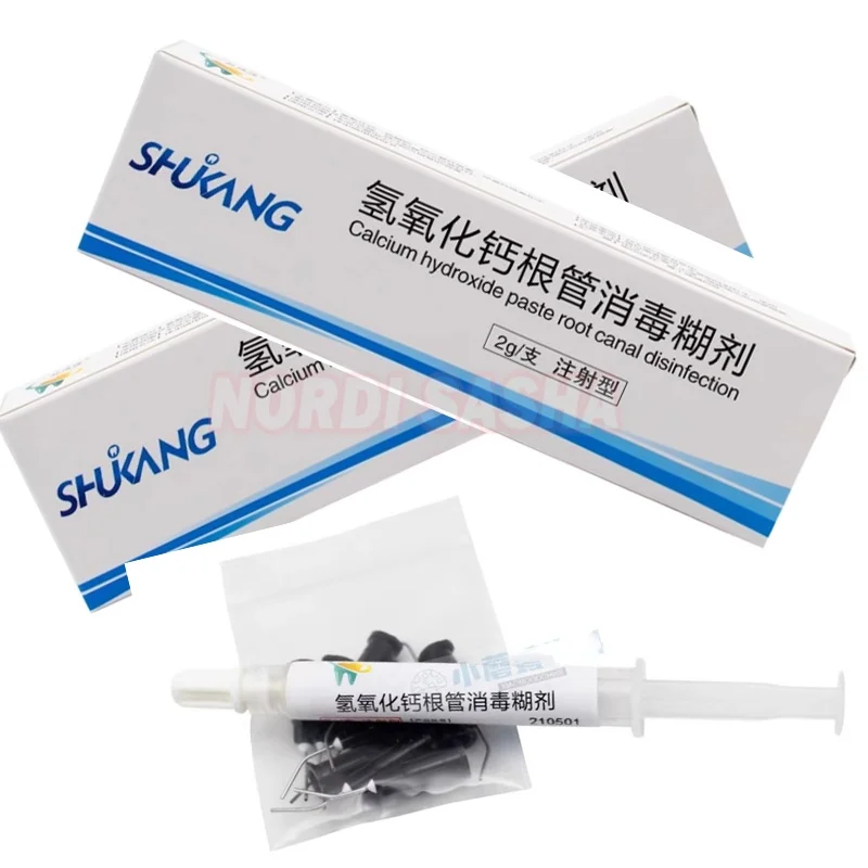 

2g Calcium Hydroxide Paste Root Canal Disinfection Materials Dental Type II Root Canal Disinfecting Materials
