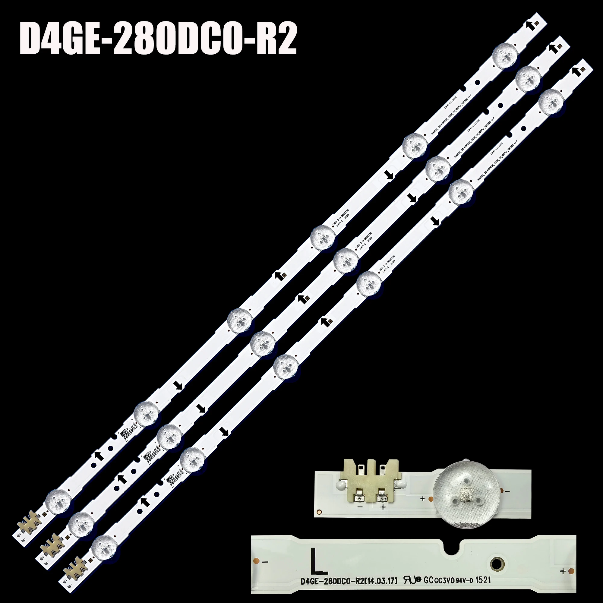 1/5/10 Kits LED Backlight Strip For  UE28J4100 UE28H4000 UE28J4100 UN28H4000 LT28E310EX T28E310EX UE28J4100AW