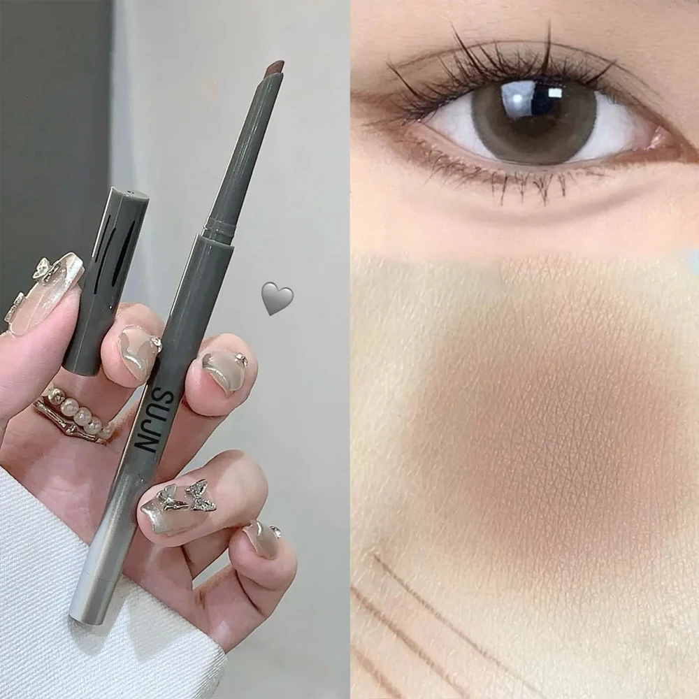 Gebogener Eyeliner-Gel-Stift, seidig, matt, schwarz, rot, wasserfest, langlebig, glatt, leicht zu färben, für Augen-Make-up, Kosmetik – Detail 18
