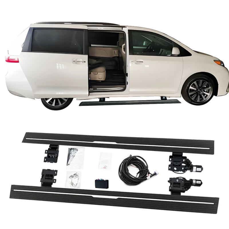 

Electric Running Boards Retractable Aluminum Alloy For Sienna 2014-2021 Side Steps with Carry Bag