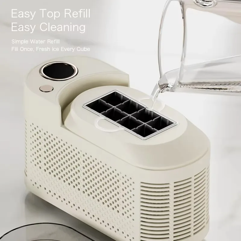 Dual Core Portable Home Car Ice Making Machine High-End Refrigeration Energy-Saving Environmentally Friendly Latest Hotels