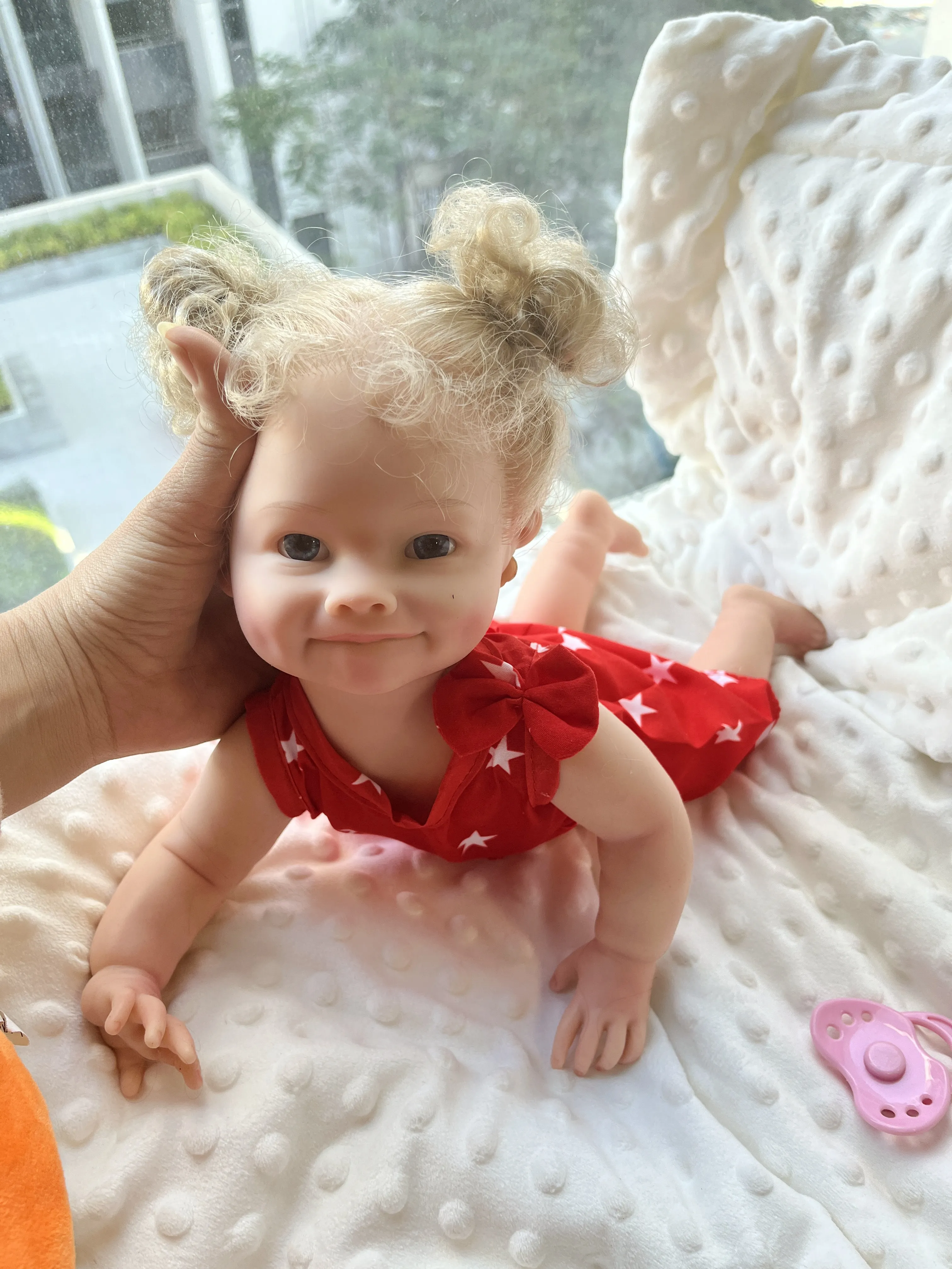 16 بوصة 40 سنتيمتر كامل الجسم سيليكون تولد من جديد دمية تولد من جديد الفتيات الأطفال واقعية لينة رايا للأطفال هدية