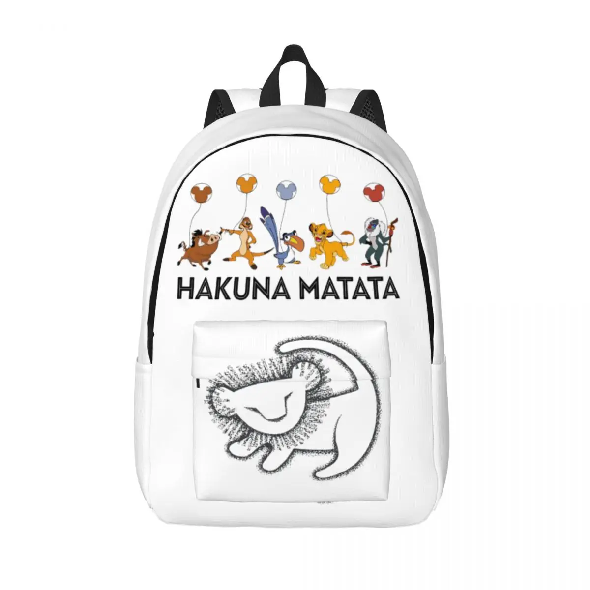 

The Lion King Cool Backpack Sports High School Work Cartoon Daypack for Men Women Laptop Computer Canvas Bags