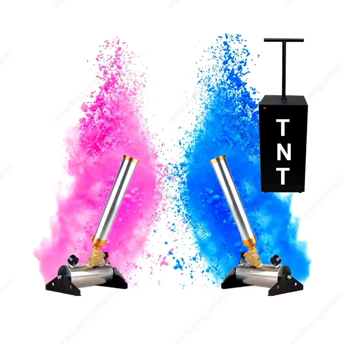 

Boy or Girl Pink Blue Electronic Remote Control Gender Reveal Smoke Machine Baby Shower Powder Party Prop Color Confetti Cannon