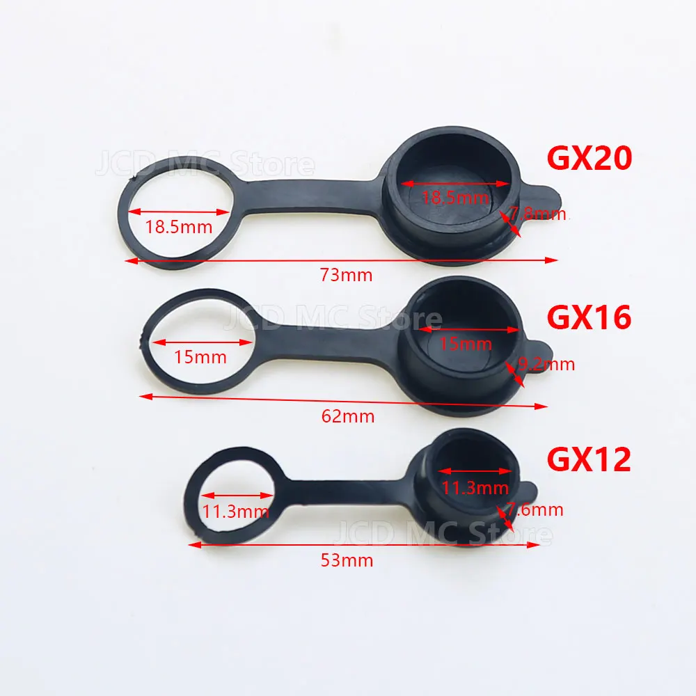 

3/5/10/20pcs Dust waterproof cap GX12 GX16 GX20 Circular Aviation Plug Waterproof Dust Caping Cable Cable Connectors