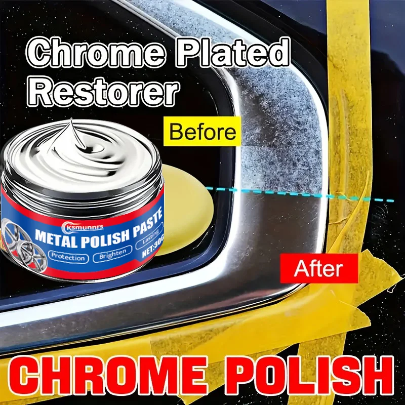 Chrome Plating Refurbishment Paste for Vehicles, Electroplating Decoration Updates, Polishing and Electroplating Repair Agents F