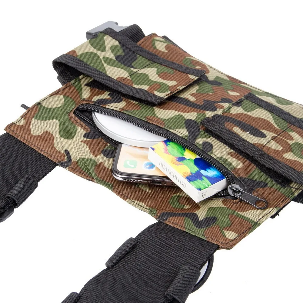 YiNiTone-BG-01 de camuflaje de la selva, arnés Universal para el pecho, bolsa de bolsillo, funda para Radio bidireccional