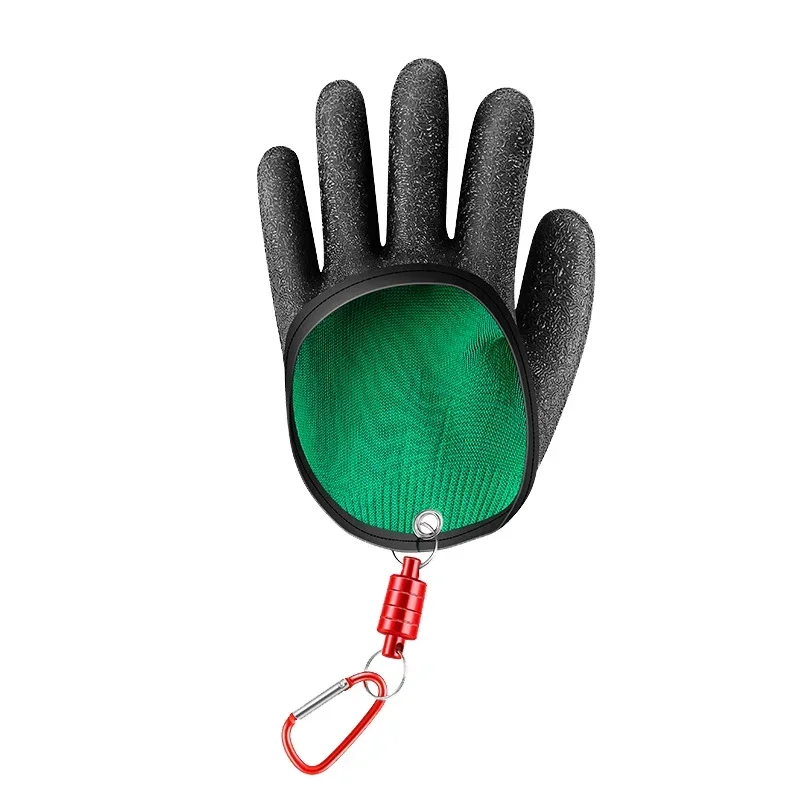 1/2 Pcs Fish Catch Gloves Fishing Glove With Magnet Hook Non-Slip Gloves Catching Fish Latex Hunting Gloves For Accessories