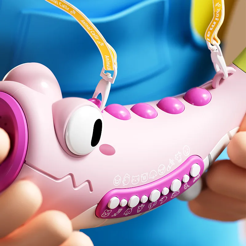 Giocattolo a tromba con suoni di animali, strumento musicale multimodale, regalo educativo per bambini piccoli