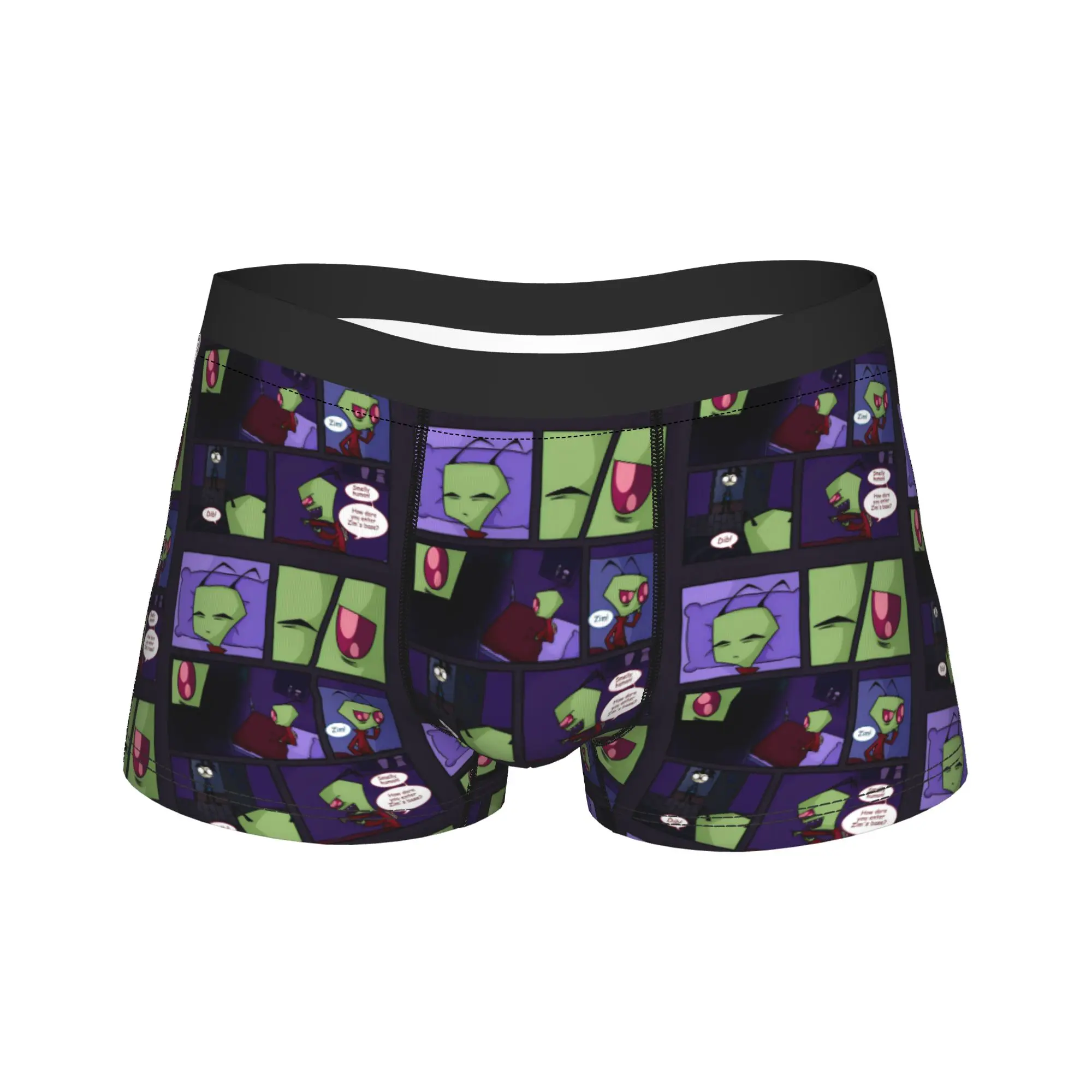 

Man Invader Zim Gir Cartoon Underwear Novelty Boxer Briefs Shorts Panties Homme Polyester Underpants S-XXL