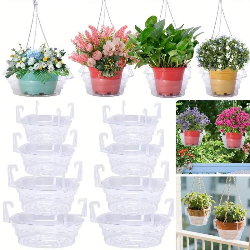 cesto-sospeso-rotondo-in-plastica-trasparente-con-vassoio-raccogli-gocce-vassoio-per-piante-sospese-con-ganci-integrati-raccoglitore-d'acqua-per-interni-ed-esterni