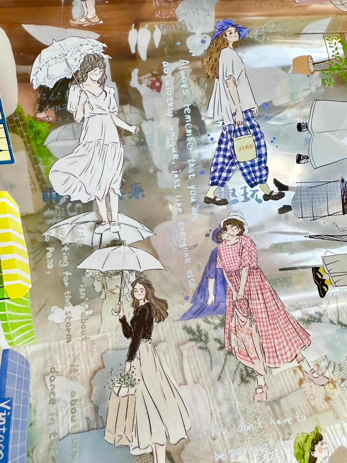 30 Designs Vintage Journal Washi Pet Tape Rolle Xiyue Studio