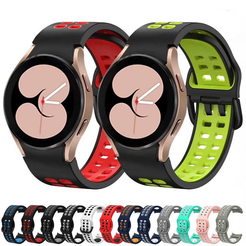 Silicone Strap for Samsung Galaxy Watch 4 6 Classic 42mm 46mm  43mm 47mm 5Pro 45mm Bracelet Wristband Watch 7 6 5 4 40mm 44mm