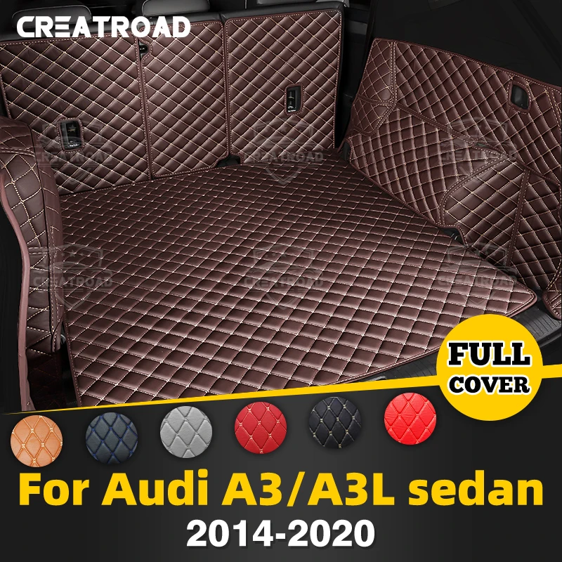 

CREATROAD For Audi A3/A3L sedan MK3 2014-2020 2019 2018 2017 Auto Full Coverage Trunk Mat Car Cargo Liner Interior Accessories