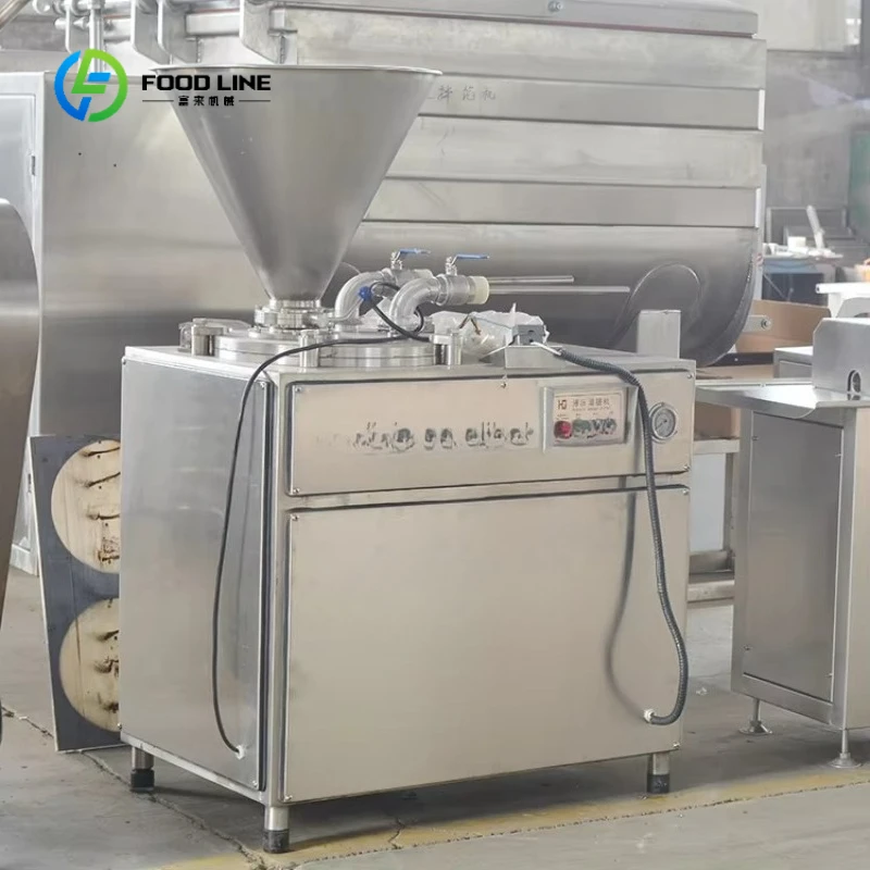 Sausage Filling Machine Stainless Steel Automatic Stuffer with Splash Guard Easy Clean for Meat Processing