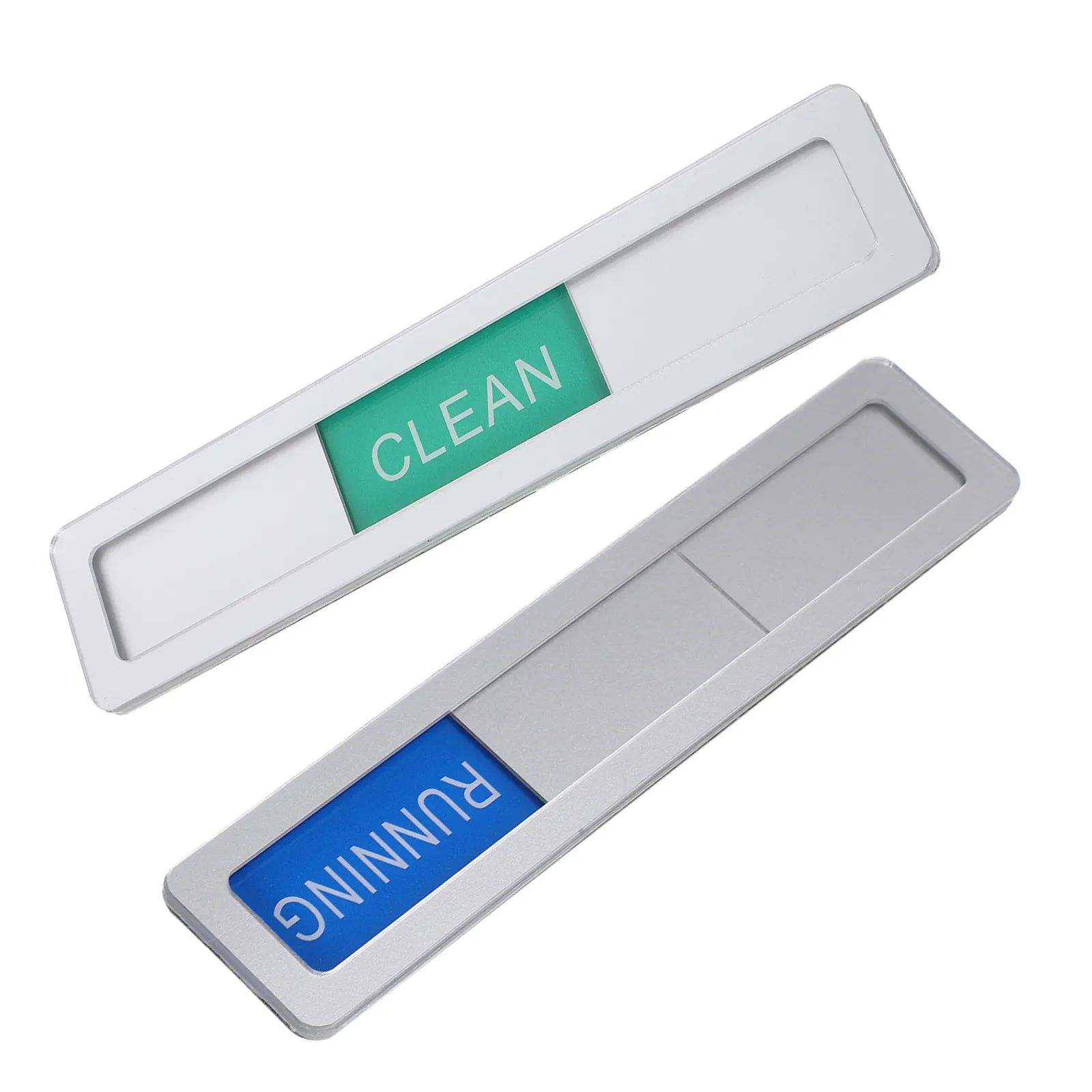 2Pcs Dishwasher Magnet Clean Dirty Running Sign Sliding 3 Position Indicator Acrylic Waterproof Kitchen Status Reminder