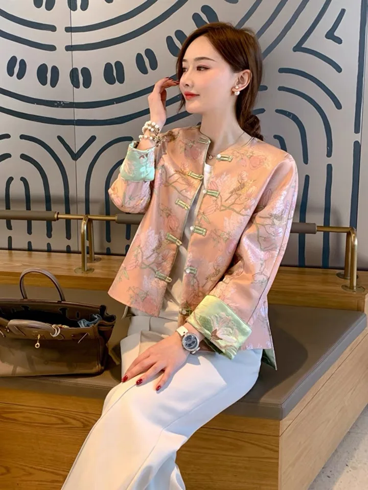 Festival Chinese Tangsuits Retro Embroidery Floral Women Jacket