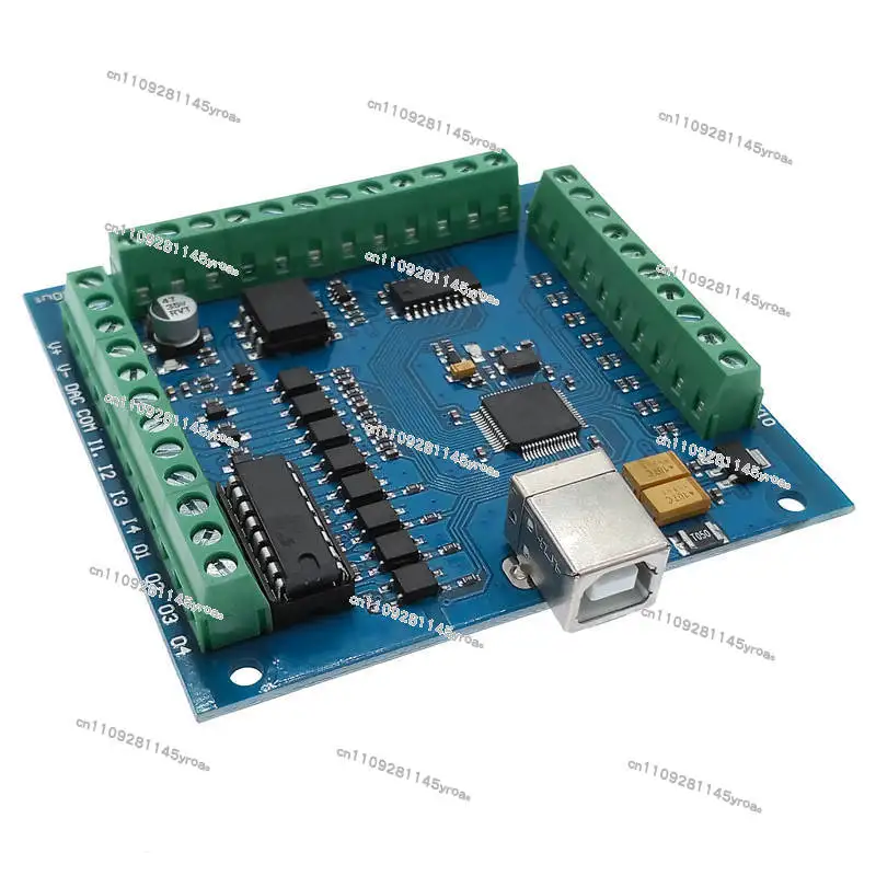 MACH3 4-Axis USB CNC Controller Card Smooth Stepper Motion Control for CNC Engraving 12-24V 100KHz