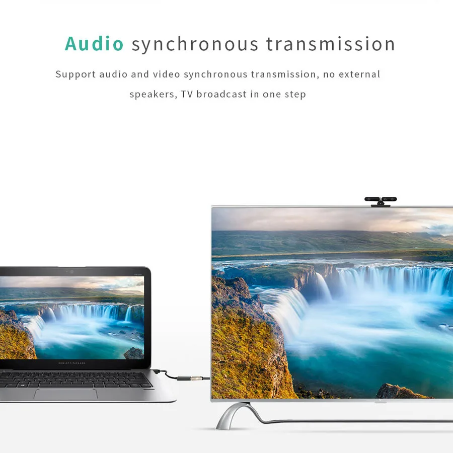 Адаптер Displayport-HD 4K, мини-конвертер 1080P для ПК, HDTV, ПК, проектора, ноутбука