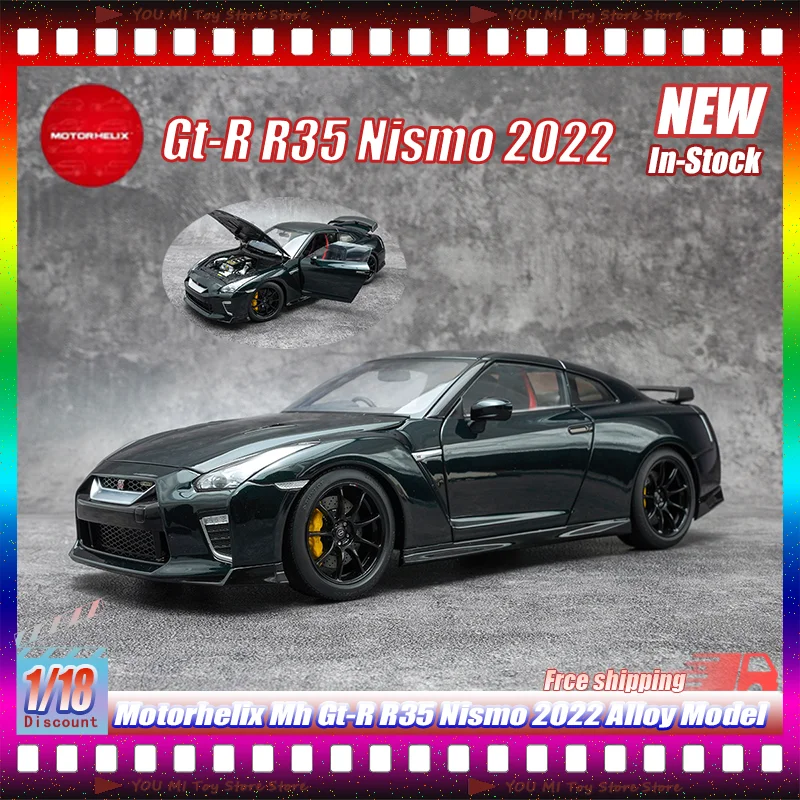 

1:18 In Stock Motorhelix Mh Nisson Gt-R R35 Nismo 2022 Alloy Full Open Diecast Car Model Collectible Display For Car Enthusiasts