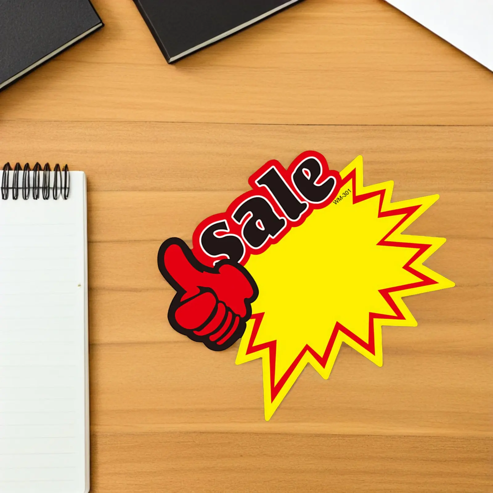 

50Pcs Vibrant Promotional Price Tags Tough Paper Advertising Stickers for Retail Shop Market Sale Event Fundraiser School