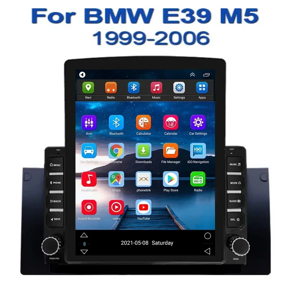 Android 13 untuk BMW 5 E39 E53 X5 1995-2001 2002 2003-2006 Tesla tipe Multimedia Stereo mobil pemutar DVD navigasi GPS Radio kamera