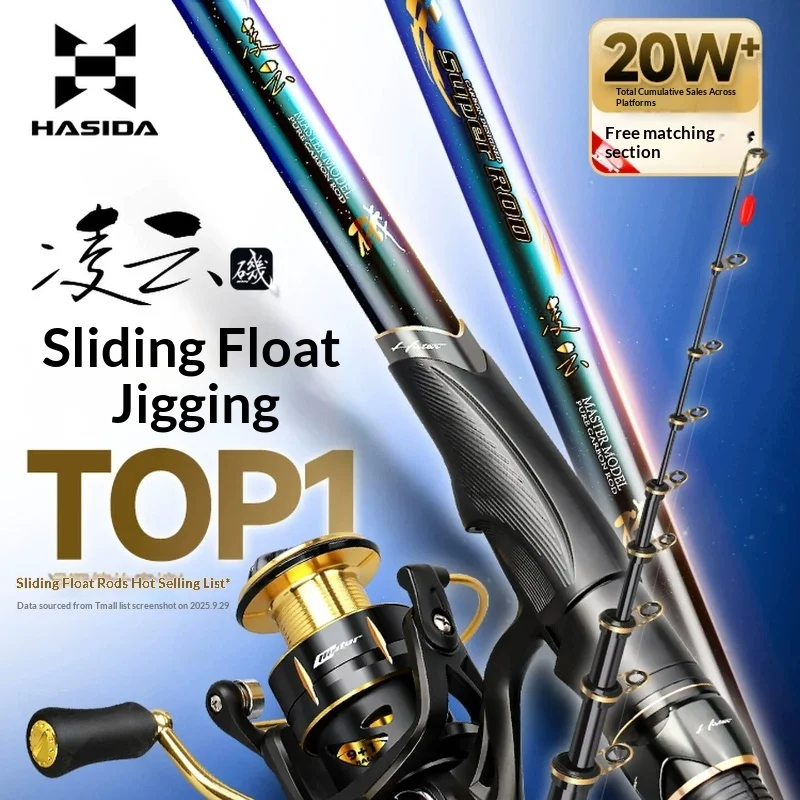 

HISTAR 3.6/3.9/4.5/5.3m Carbon Fiber Surf Rod with celerity Tip, Large SIC Guides & 40T Carbon Cloth