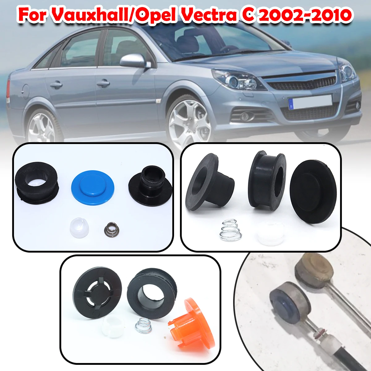 For Vauxhall/Opel Vectra C Gear Linkage Repair Kit Gearbox Selector Shift Lever Cable end Connector Bushing 2002 2003 2004- 2010