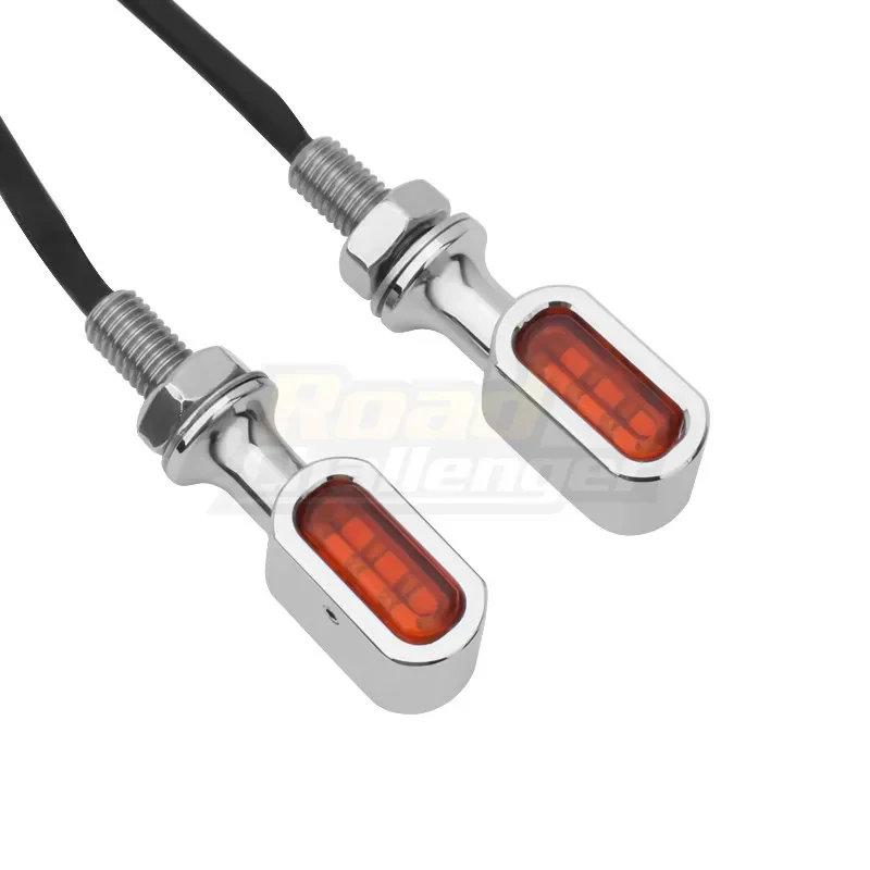 2XMotorcycle Rear Mini LED Turn Signal Light Running Indicator Lamp For Harley Sportster XL Bobber Chopper Cafe Racer