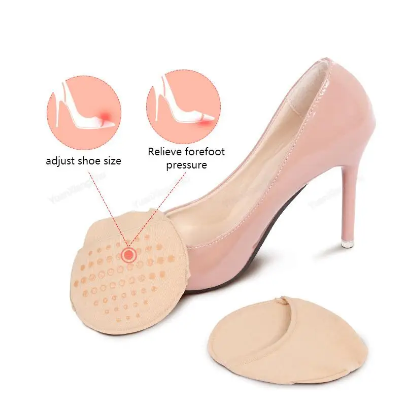 New Forefoot Pads Cotton Insoles Comfortable Shoe Pad Pain Relief Silicone Non-slip Shoe Insole for Women Foot Care Products