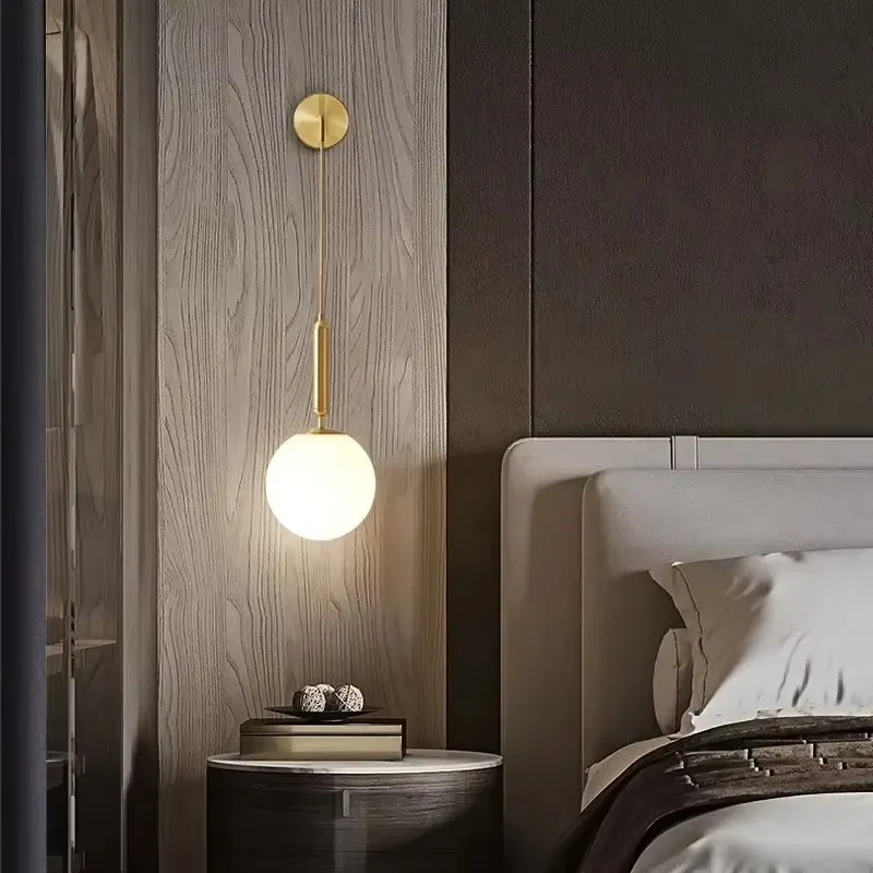 

Postmodern Nordic Wall Lamp Simple LED Bedside Light for Bedroom & Staircase Creative Home Decor Lighting