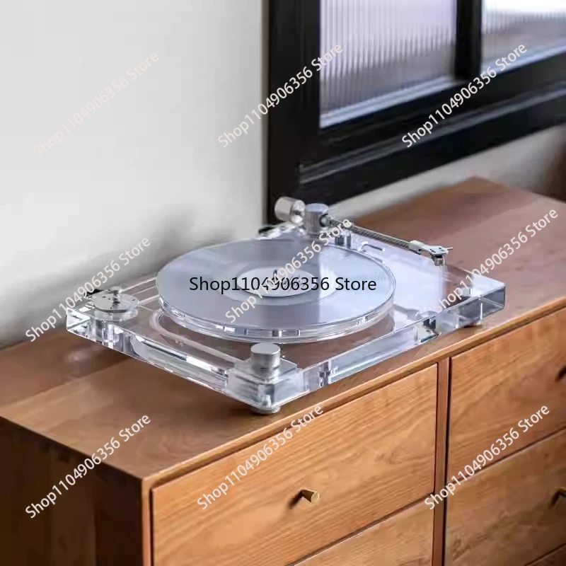 for X10 Transparent Acrylic Vinyl Record Player Bluetooth Transmitter X10 Phonograph Desktop Modern