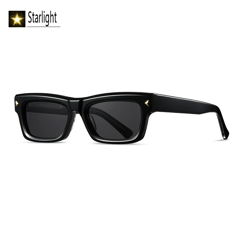 

High Quality Thick Polarized Black Sunglasses Men Acetate Sun Protection Glasses Eyeglasses Man Eyewear UV400 Handmade Driving