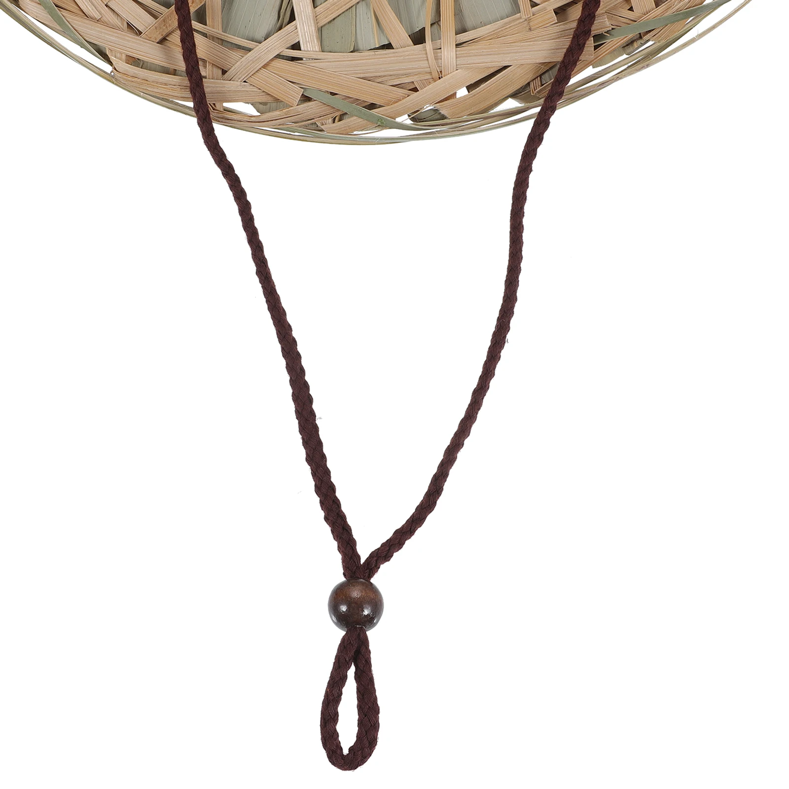 

Bamboo Woven Sun Rain Proof Hat for Men Women Fisherman Farmer Cap Chin Strap Lightweight Retro Style Outdoor Travel