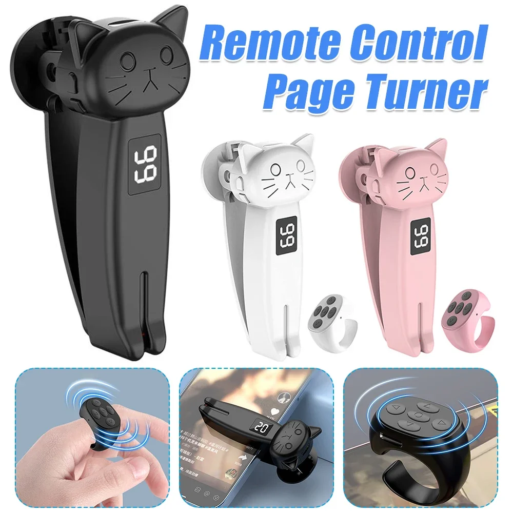 Automatic Screen Clicker Electric Auto Page Turner for Kindle Paperwhite BT5.3 Remote Control Camera Finger Clicking Device