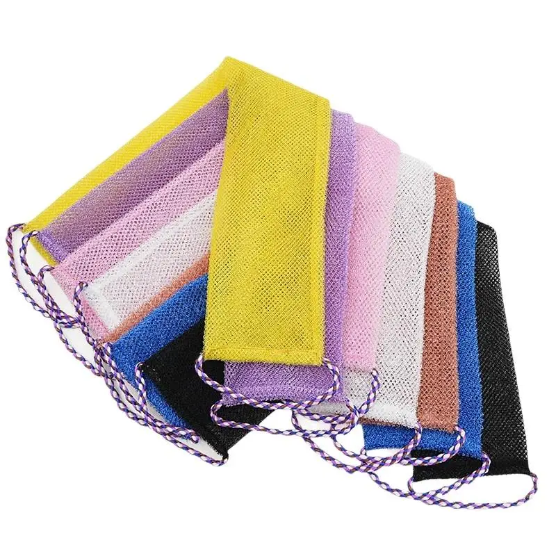 【*】1 Stück Afrikanischer Netzschwamm, Peeling-Körperschwamm, Waschschwamm, Badeschwamm, Duschreinigungswerkzeug, Schaumnetz – Detail 7