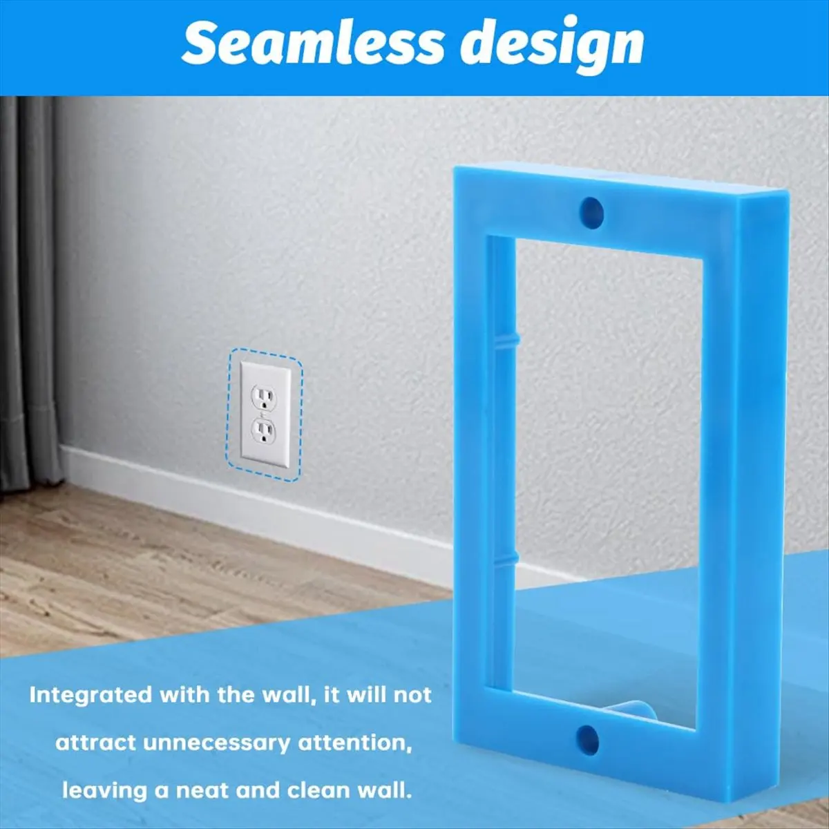 ABNH 6 Pcs 1/2inch Single Gang Receptacle Outlet Box Extenders, with Screws, Electrical Outlet Extender for Electrical Box
