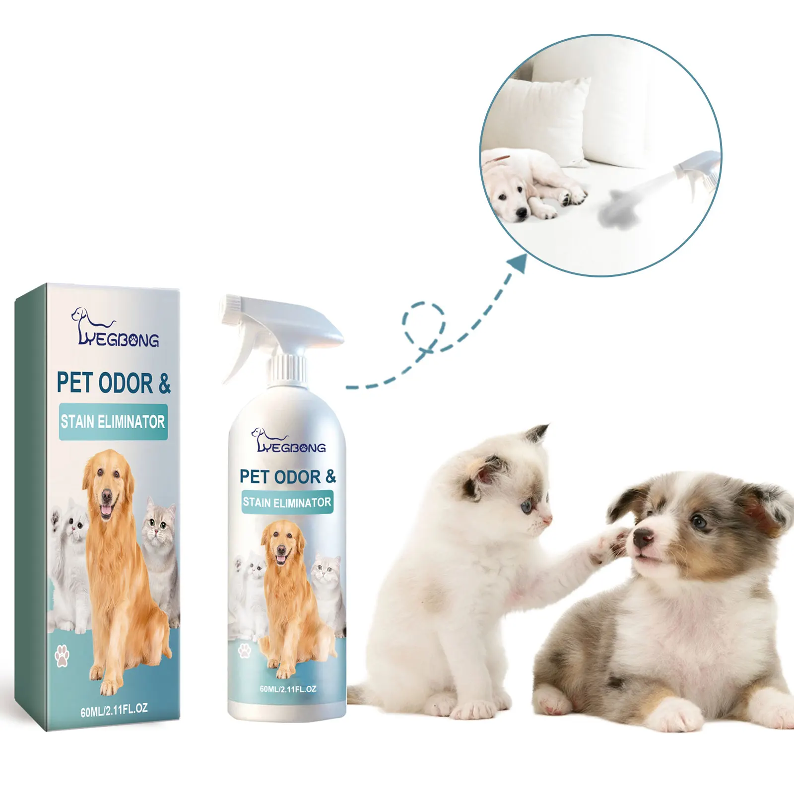 

Pet Deodorizing Spray Body Odor Removal Smelly Deodorizer Eliminate Urine Smell Litter Deodorant Freshing Dog Smell Great Liquid