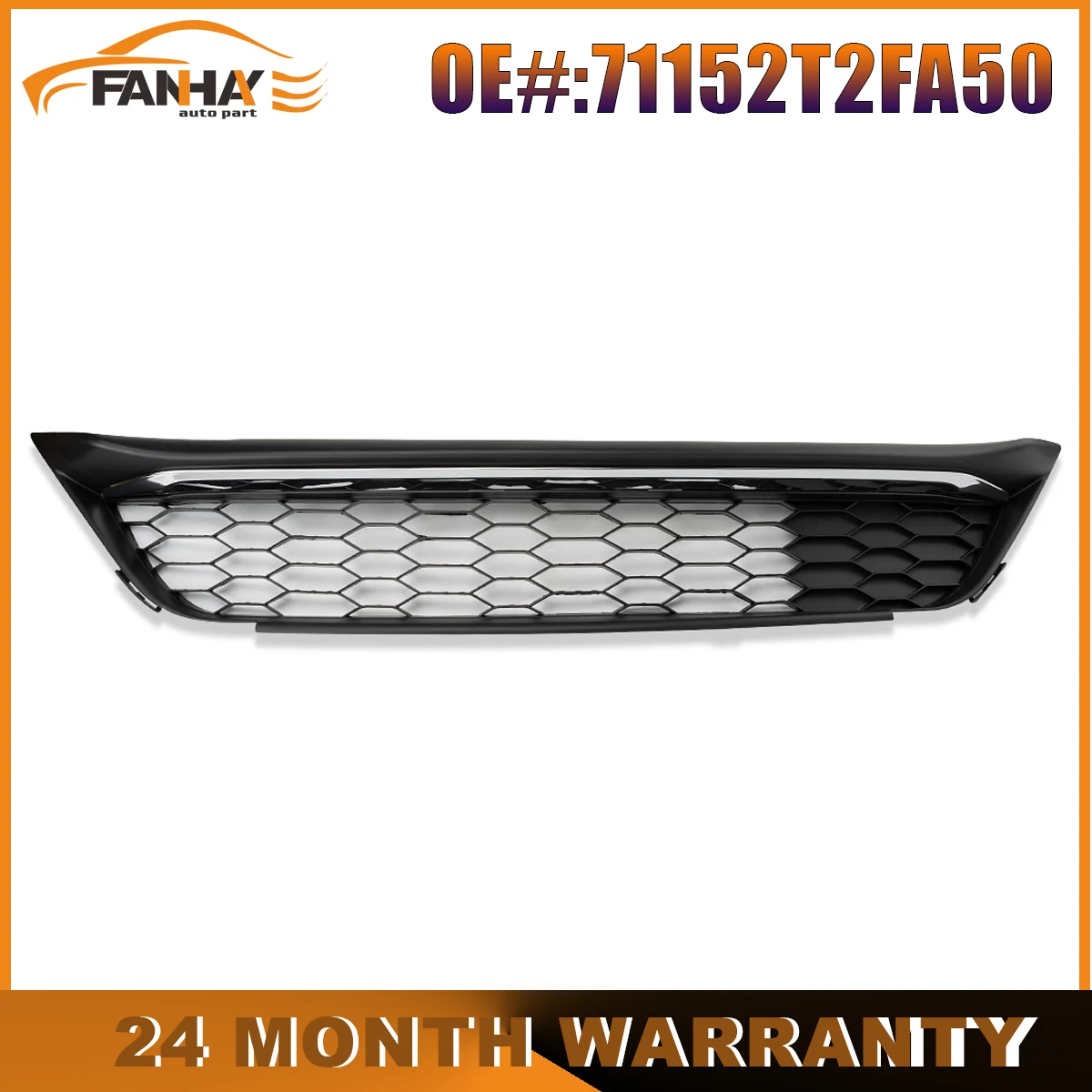 

Front Bumper Lower Grill Grille 71152T2FA50 For HONDA ACCORD 2016-2017
