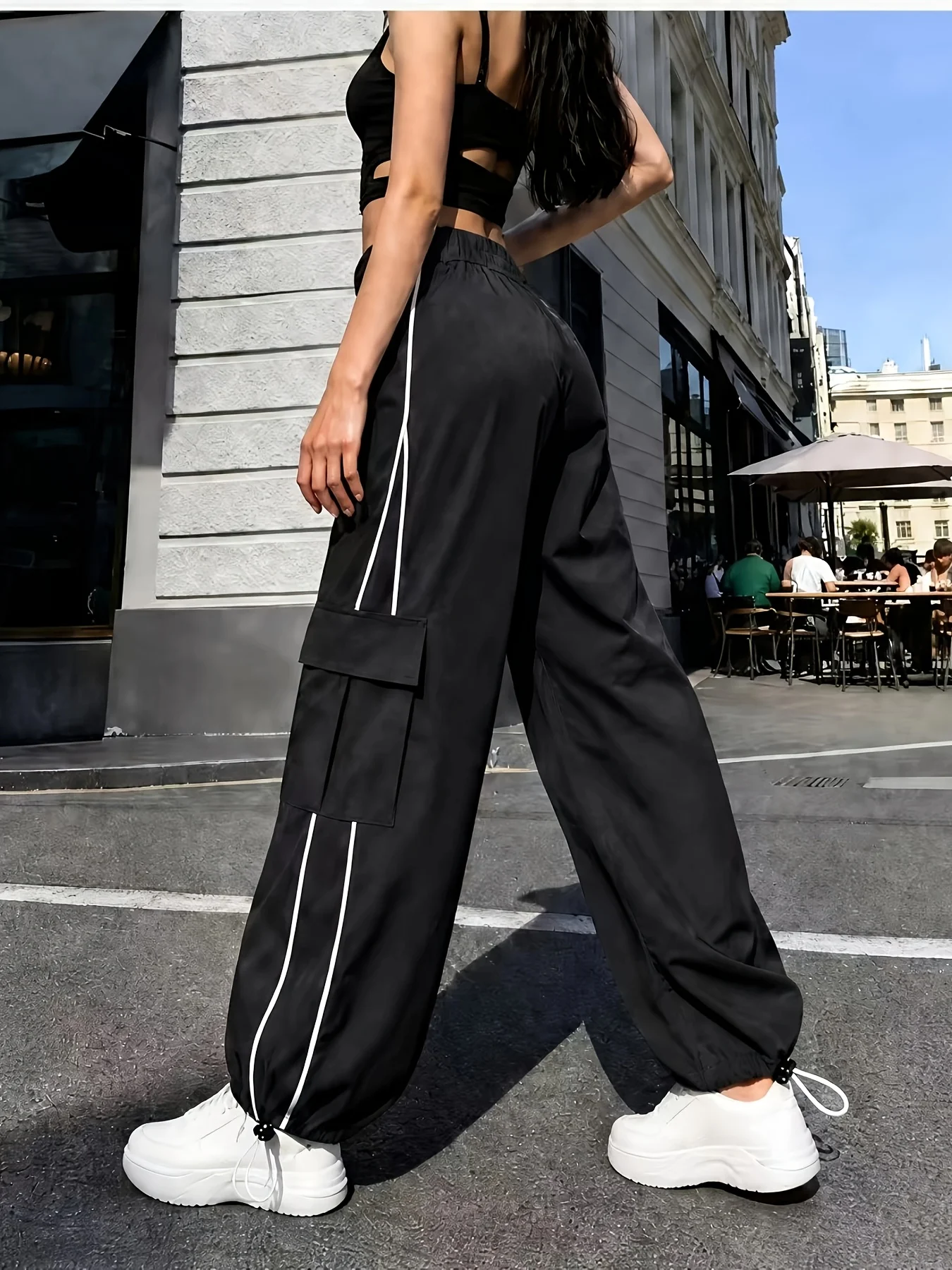 Cat Ear Directional Women's Fashion Casual Sport Y2K Pants