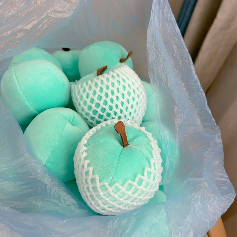 10 سنتيمتر لطيف التفاح ألعاب من نسيج مخملي الفاكهة تخفيف التوتر العجن لينة الجدول رفيق دمية كهدية عيد ميلاد و الكريسماس للطفل
